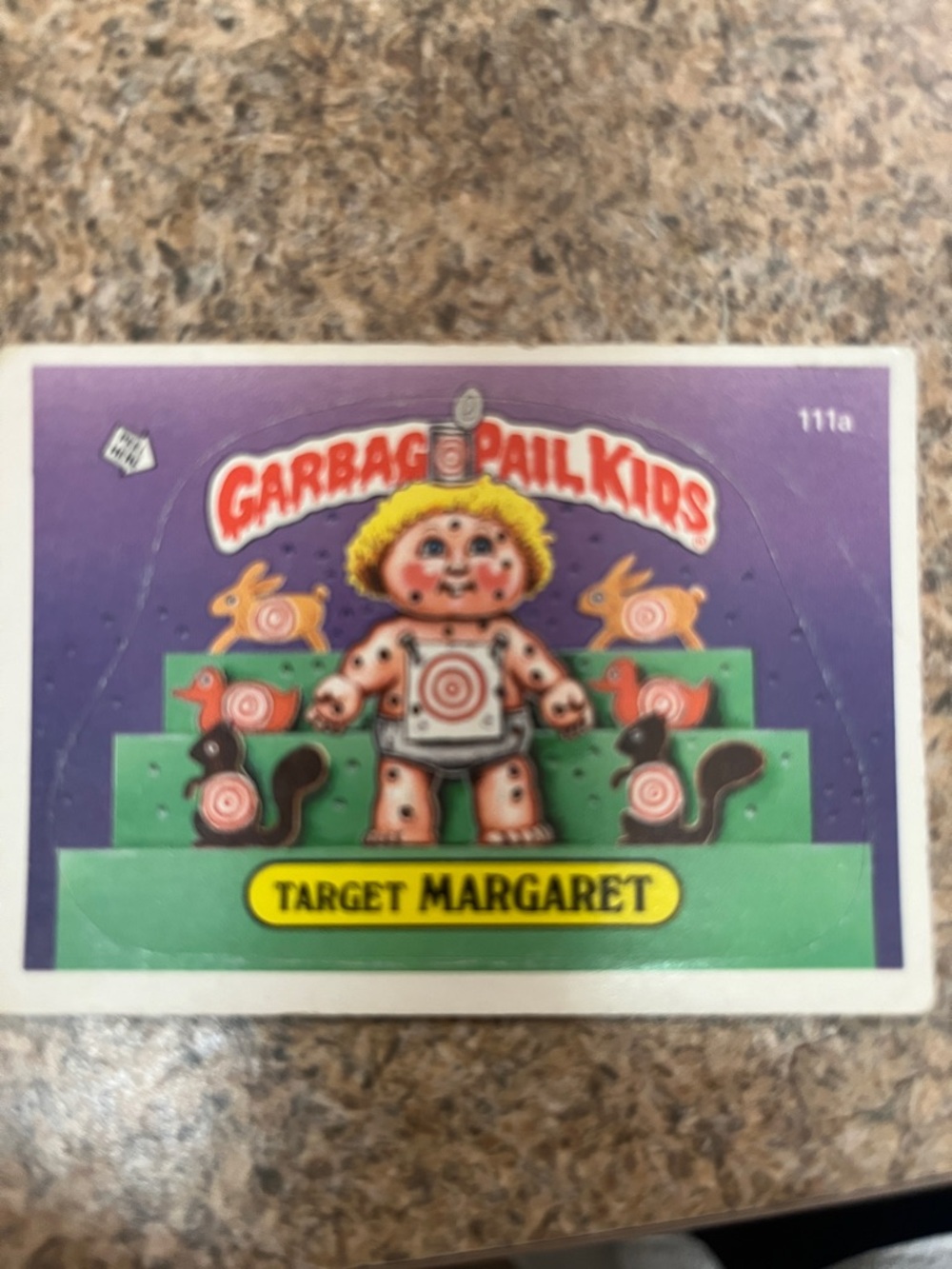 Garbage Pail Kids Trading Card - Target Margaret (Purple)